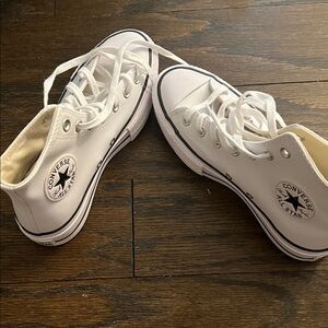 Converse White High-Top Sneakers